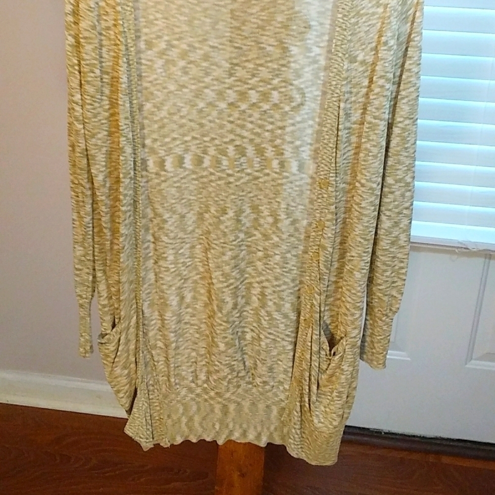 Free People Tan Boho Long Sleeves Front Buttons Closure Sweater Cardigan Size S - Picture 10 of 14